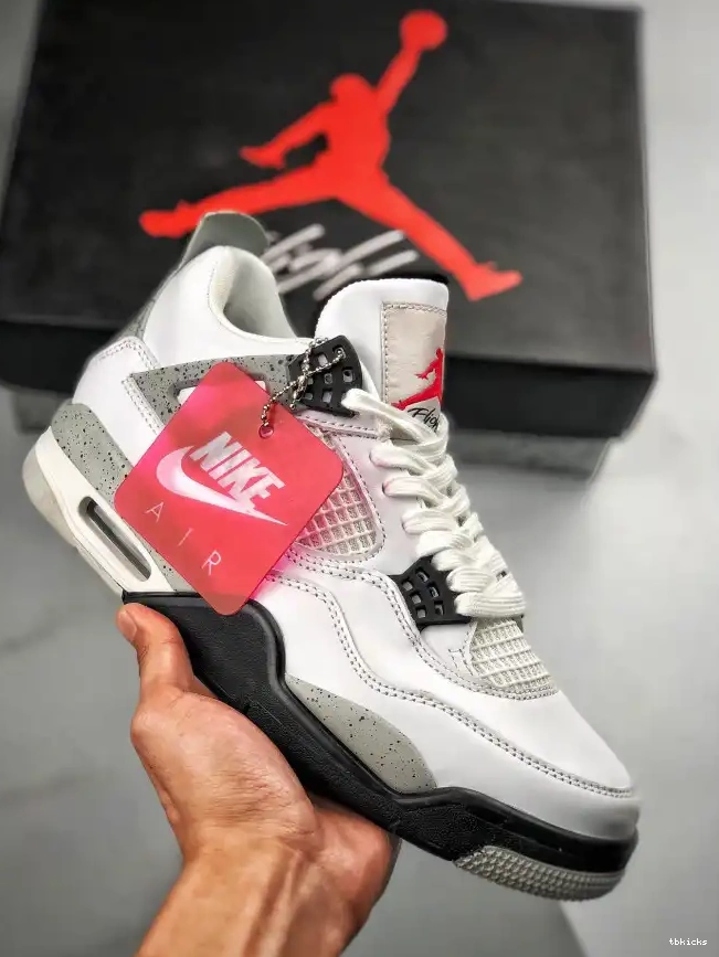 Rep TBkick White Jordan Cement Air 4 840606-192 OG (nike) 0315