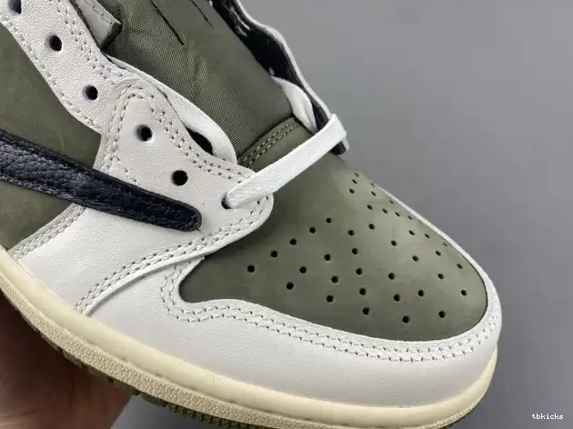 Reps TBkick TRAVIS X SCOTT MEDIUM DM7866-200 OG JORDAN AIR LOW 1 OLIVE 0315