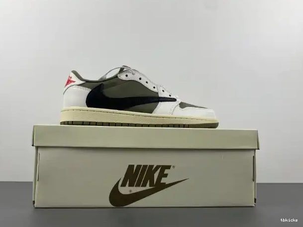 Reps TBkick TRAVIS X SCOTT MEDIUM DM7866-200 OG JORDAN AIR LOW 1 OLIVE 0315